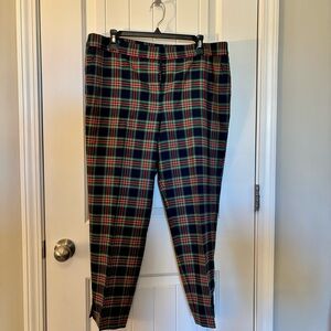 Women’s Plaid Pants - Navy, Red, Green